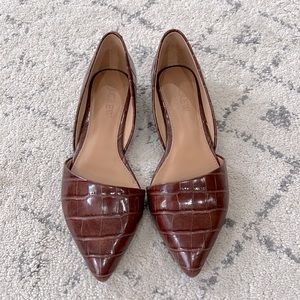 J. CREW ZOE D’ORSAY CROC EMBOSSED